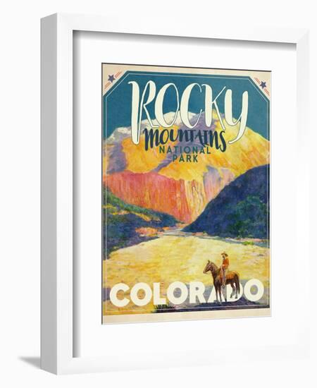 Travel Poster - Colorado-The Saturday Evening Post-Framed Giclee Print