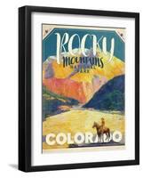 Travel Poster - Colorado-The Saturday Evening Post-Framed Giclee Print