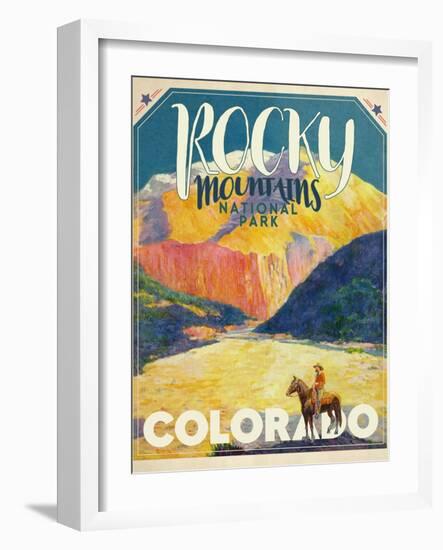 Travel Poster - Colorado-The Saturday Evening Post-Framed Giclee Print