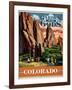 Travel Poster - Colorado-The Saturday Evening Post-Framed Giclee Print