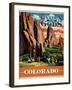 Travel Poster - Colorado-The Saturday Evening Post-Framed Giclee Print