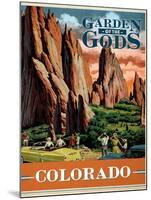 Travel Poster - Colorado-The Saturday Evening Post-Mounted Giclee Print