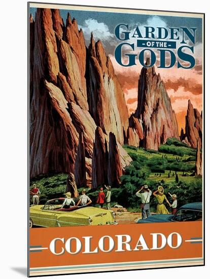 Travel Poster - Colorado-The Saturday Evening Post-Mounted Giclee Print