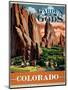 Travel Poster - Colorado-The Saturday Evening Post-Mounted Giclee Print