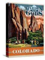 Travel Poster - Colorado-The Saturday Evening Post-Stretched Canvas