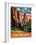 Travel Poster - Colorado-The Saturday Evening Post-Framed Giclee Print