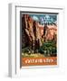 Travel Poster - Colorado-The Saturday Evening Post-Framed Premium Giclee Print