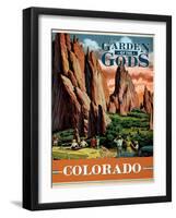 Travel Poster - Colorado-The Saturday Evening Post-Framed Premium Giclee Print