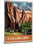 Travel Poster - Colorado-The Saturday Evening Post-Mounted Premium Giclee Print