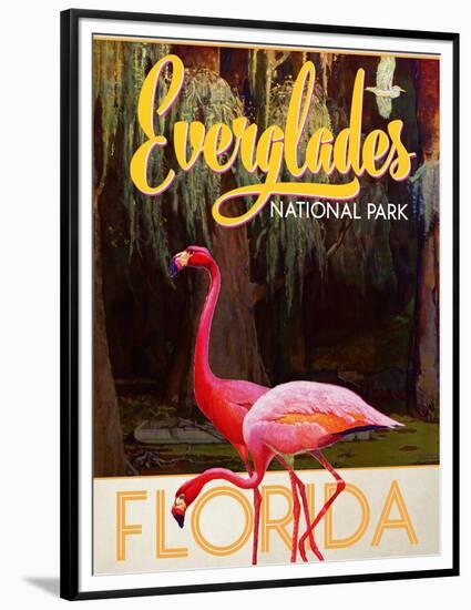 Travel Poster - Everglades-The Saturday Evening Post-Framed Premium Giclee Print