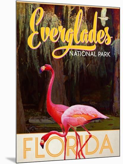 Travel Poster - Everglades-The Saturday Evening Post-Mounted Premium Giclee Print