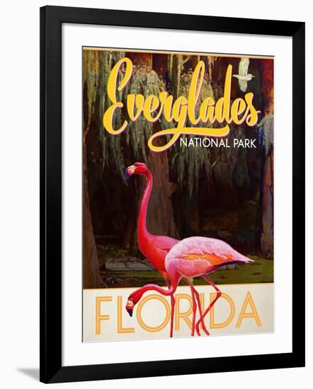 Travel Poster - Everglades-The Saturday Evening Post-Framed Giclee Print