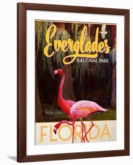 Travel Poster - Everglades-The Saturday Evening Post-Framed Giclee Print