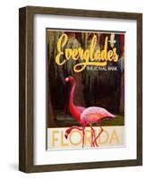 Travel Poster - Everglades-The Saturday Evening Post-Framed Giclee Print