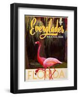 Travel Poster - Everglades-The Saturday Evening Post-Framed Premium Giclee Print