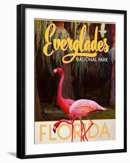 Travel Poster - Everglades-The Saturday Evening Post-Framed Giclee Print