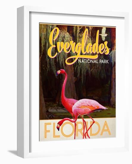 Travel Poster - Everglades-The Saturday Evening Post-Framed Giclee Print