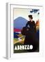 Travel Poster for Abruzzo-null-Framed Art Print