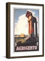 Travel Poster for Agrigento-null-Framed Art Print