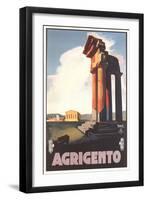 Travel Poster for Agrigento-null-Framed Art Print