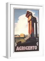 Travel Poster for Agrigento-null-Framed Art Print