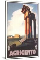 Travel Poster for Agrigento-null-Mounted Art Print