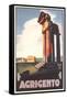 Travel Poster for Agrigento-null-Framed Stretched Canvas