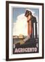 Travel Poster for Agrigento-null-Framed Art Print