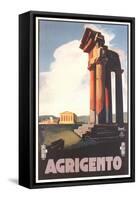 Travel Poster for Agrigento-null-Framed Stretched Canvas