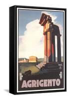 Travel Poster for Agrigento-null-Framed Stretched Canvas