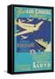 Travel Poster for Air Cruise-null-Framed Stretched Canvas