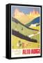 Travel Poster for Alto Adige-null-Framed Stretched Canvas