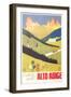 Travel Poster for Alto Adige-null-Framed Art Print