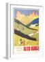 Travel Poster for Alto Adige-null-Framed Art Print