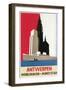 Travel Poster for Antwerp-Found Image Press-Framed Giclee Print
