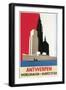 Travel Poster for Antwerp-Found Image Press-Framed Giclee Print