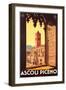Travel Poster for Ascoli Piceno-null-Framed Art Print