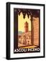 Travel Poster for Ascoli Piceno-null-Framed Art Print