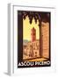 Travel Poster for Ascoli Piceno-null-Framed Art Print