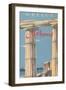 Travel Poster for Athens, Greece-null-Framed Art Print