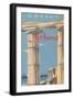 Travel Poster for Athens, Greece-null-Framed Art Print