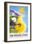 Travel Poster for Basque Coast-null-Framed Premium Giclee Print