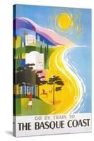 Travel Poster for Basque Coast-null-Stretched Canvas