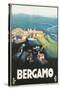 Travel Poster for Bergamo, Italy-Found Image Press-Stretched Canvas