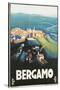 Travel Poster for Bergamo, Italy-Found Image Press-Stretched Canvas