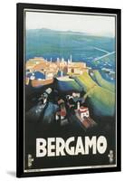 Travel Poster for Bergamo, Italy-Found Image Press-Framed Giclee Print