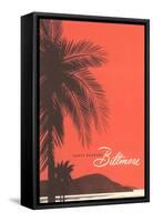 Travel Poster for Biltmore Hotel-null-Framed Stretched Canvas