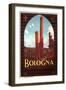 Travel Poster for Bologna-null-Framed Art Print