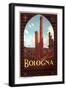 Travel Poster for Bologna-null-Framed Art Print