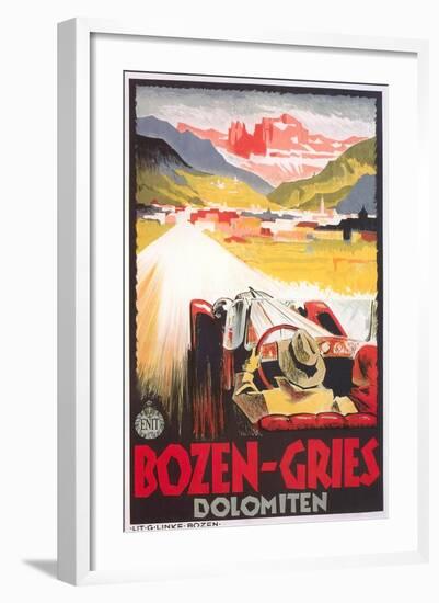 Travel Poster for Bozen-Gries-null-Framed Art Print